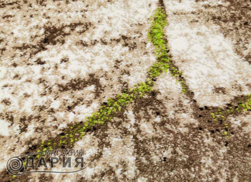 Тъкан килим MAGNOLIA 563 cream/green елипса